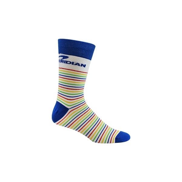 Pantone matched jacquard dress socks woven together from scratch with custom... from ASI 45657 Pop! Promos