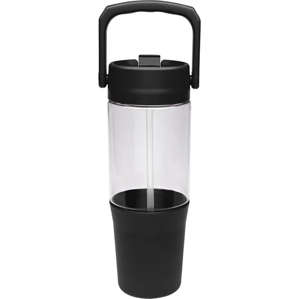 40 oz. Quencher Collection: Made from recycled plastic, single-walled, flip-up straw,... from ASI 71920 Moderne Glass Company Inc / Glass America®