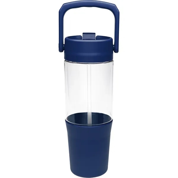 40 oz. Quencher Collection: Made from recycled plastic, single-walled, flip-up straw,... from ASI 71920 Moderne Glass Company Inc / Glass America®