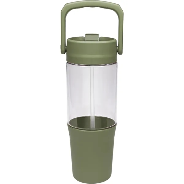 40 oz. Quencher Collection: Made from recycled plastic, single-walled, flip-up straw,... from ASI 71920 Moderne Glass Company Inc / Glass America®