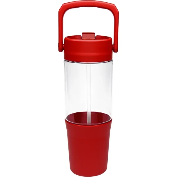 40 oz. Quencher Collection: Made from recycled plastic, single-walled, flip-up straw,... from ASI 71920 Moderne Glass Company Inc / Glass America®