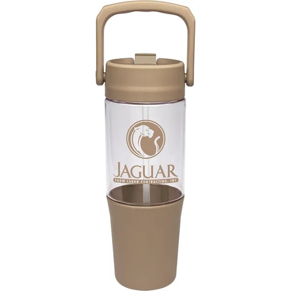 40 oz. Quencher Collection: Made from recycled plastic, single-walled, flip-up straw,... from ASI 71920 Moderne Glass Company Inc / Glass America®