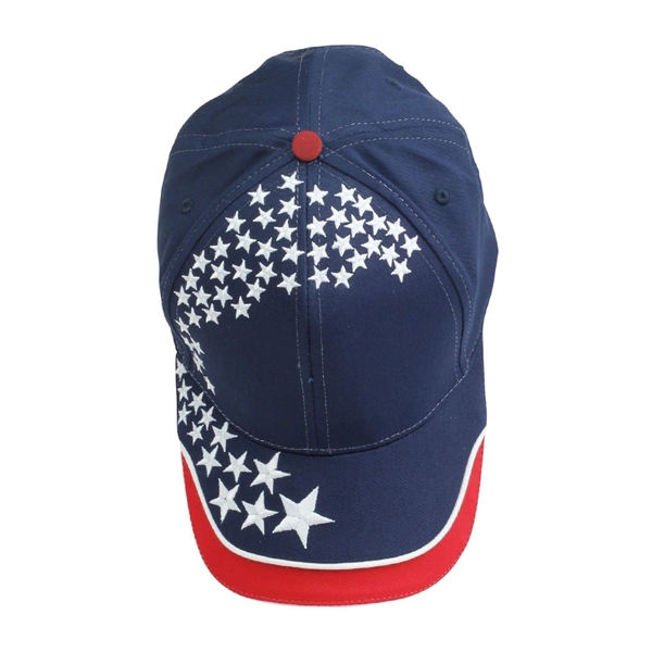 Cotton Twill 6 Panel Star Embroidered Cap... from ASI 31517 Admart Products