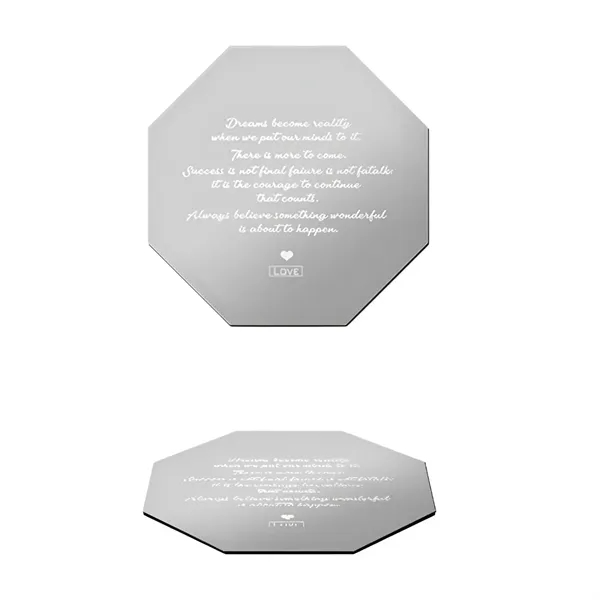 Silver stainless steel with EVA base coaster plus laser engraving on... from ASI 37218 Athena Promo (tm)
