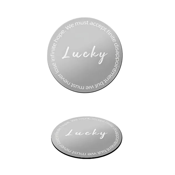 Silver stainless steel with EVA base coaster plus laser engraving on... from ASI 37218 Athena Promo (tm)