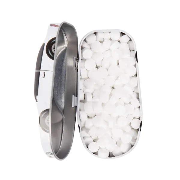 White sedan tin with mints.... from ASI 44900 NC Custom (CI/Lanco) / Chocolate Inn