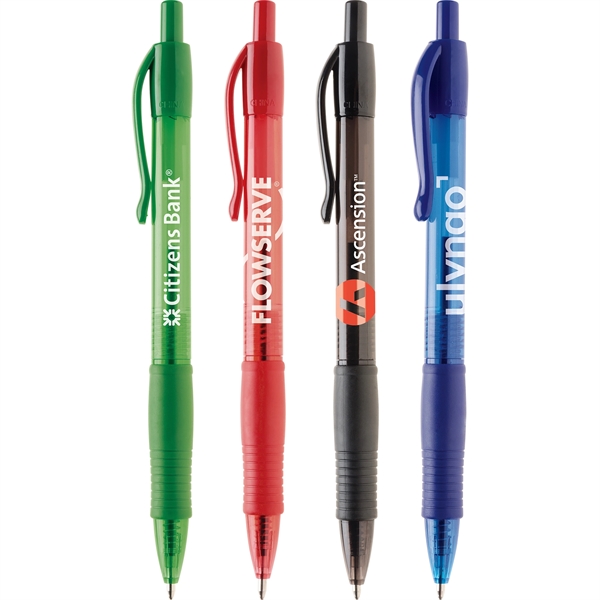 Katana Pen features a translucent barrel, no slip grip and stylish... from ASI 61966 HPG / Hub Pen