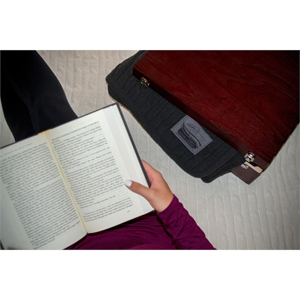 Double layer cable knit lambswool throw with chenille and polyester, measuring... from ASI 73520 Neet Feet / Kanata Blanket