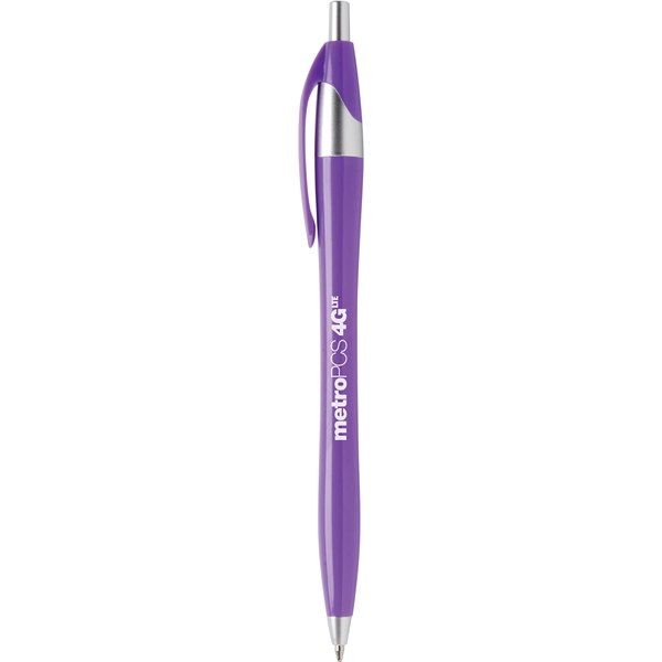 Javalina Platinum Pen is a click action ballpoint with shining platinum... from ASI 61966 HPG / Hub Pen