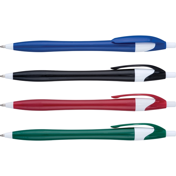 Javalina Executive Pen is an hour glass shaped barrel 4 barrel... from ASI 61966 HPG / Hub Pen