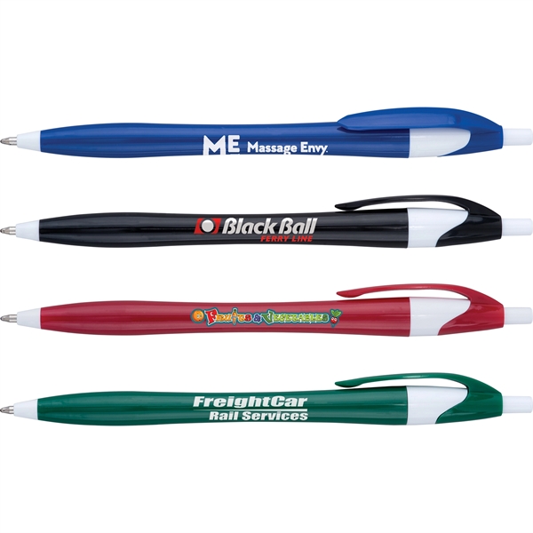 Javalina Executive Pen is an hour glass shaped barrel 4 barrel... from ASI 61966 HPG / Hub Pen