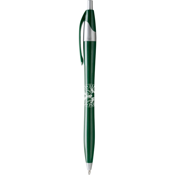 Javalina Corporate Pen has an hourglass shape, corporate colors w/gray accents... from ASI 61966 HPG / Hub Pen