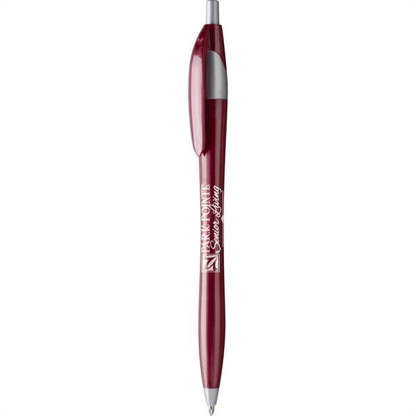 Javalina Corporate Pen has an hourglass shape, corporate colors w/gray accents... from ASI 61966 HPG / Hub Pen