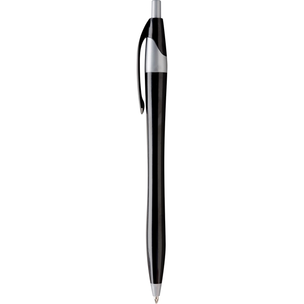 Javalina Corporate Pen has an hourglass shape, corporate colors w/gray accents... from ASI 61966 HPG / Hub Pen