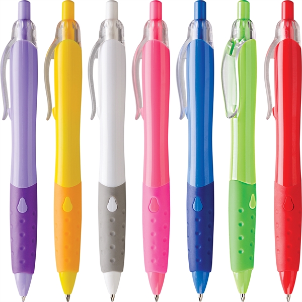 Piper ballpoint pen has an oversized hourglass shape and features a... from ASI 61966 HPG / Hub Pen