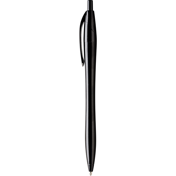 Javalina Midnight Ballpoint Pen has an hourglass shaped black barrel with... from ASI 61966 HPG / Hub Pen