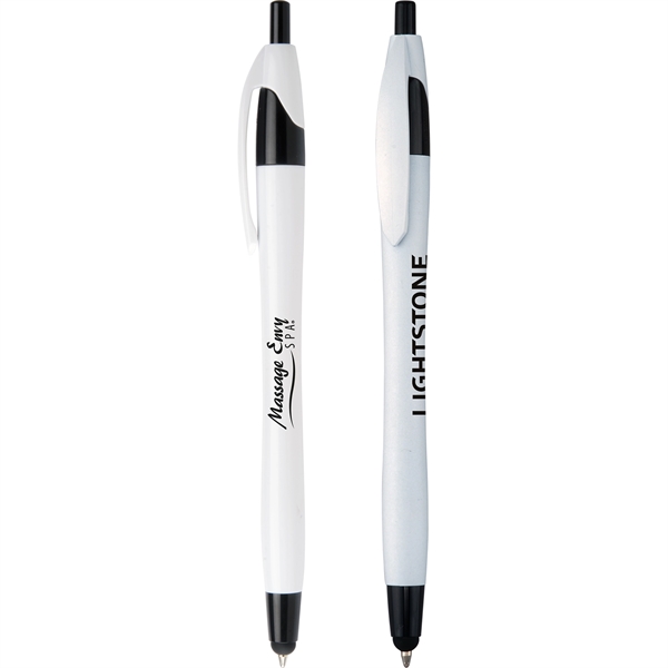Javalina Classic Stylus Pen comes in Hourglass shaped White barrels with... from ASI 61966 HPG / Hub Pen