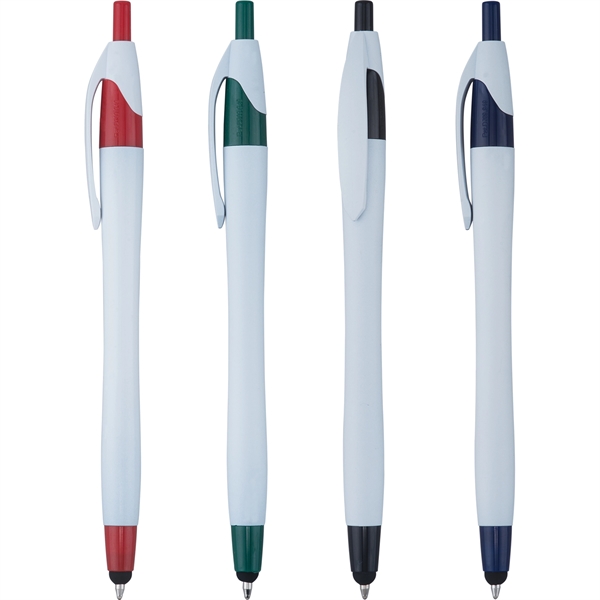 Javalina Classic Stylus Pen comes in Hourglass shaped White barrels with... from ASI 61966 HPG / Hub Pen