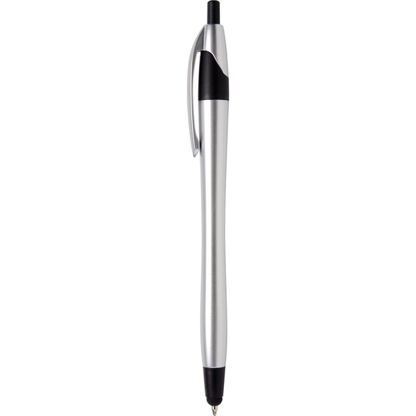 Javalina Chrome Stylus pen has an hourglass shape, stylus tip, brushed... from ASI 61966 HPG / Hub Pen