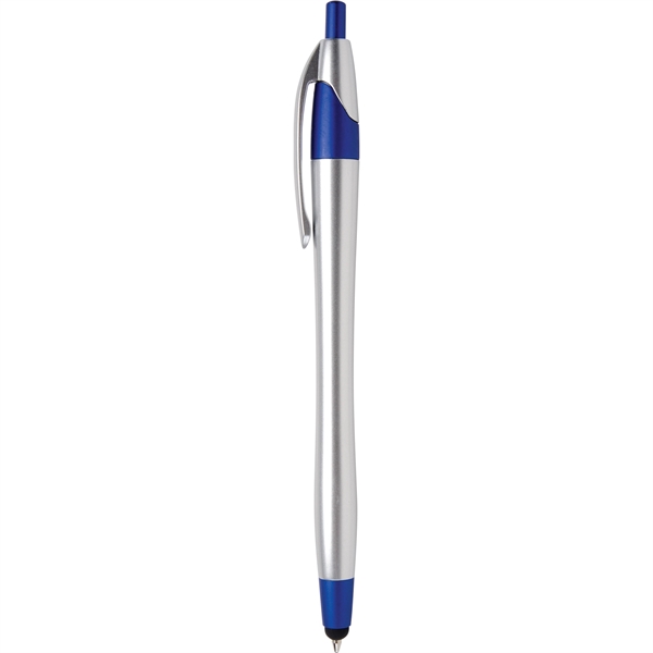 Javalina Chrome Stylus pen has an hourglass shape, stylus tip, brushed... from ASI 61966 HPG / Hub Pen