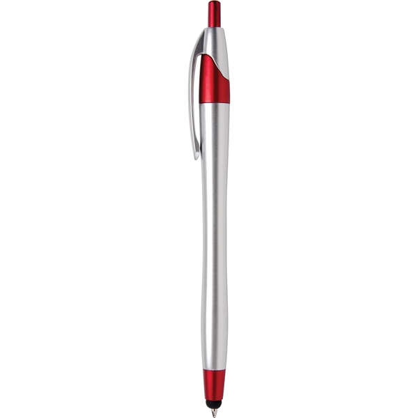 Javalina Chrome Stylus pen has an hourglass shape, stylus tip, brushed... from ASI 61966 HPG / Hub Pen