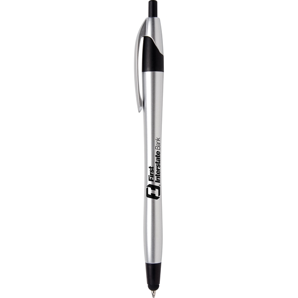 Javalina Chrome Stylus pen has an hourglass shape, stylus tip, brushed... from ASI 61966 HPG / Hub Pen