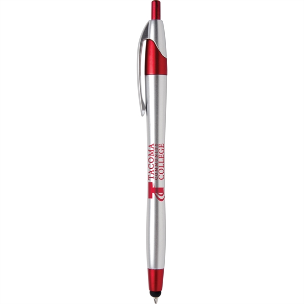 Javalina Chrome Stylus pen has an hourglass shape, stylus tip, brushed... from ASI 61966 HPG / Hub Pen
