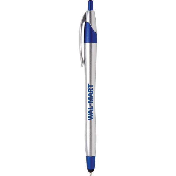 Javalina Chrome Stylus pen has an hourglass shape, stylus tip, brushed... from ASI 61966 HPG / Hub Pen