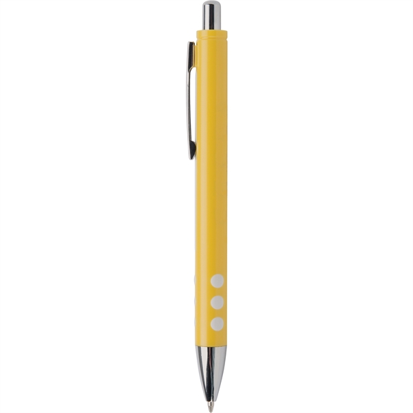 Hulo features Chrome Trim, Raised white dot grip, strong click-action retraction... from ASI 61966 HPG / Hub Pen