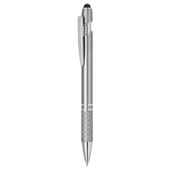 Aluminum click action ballpoint pen with soft stylus tip.... from ASI 31517 Admart Products / Admart Line