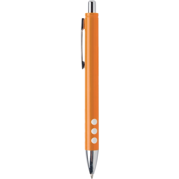 Hulo features Chrome Trim, Raised white dot grip, strong click-action retraction... from ASI 61966 HPG / Hub Pen