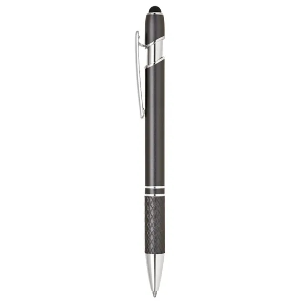 Aluminum click action ballpoint pen with soft stylus tip.... from ASI 31517 Admart Products / Admart Line