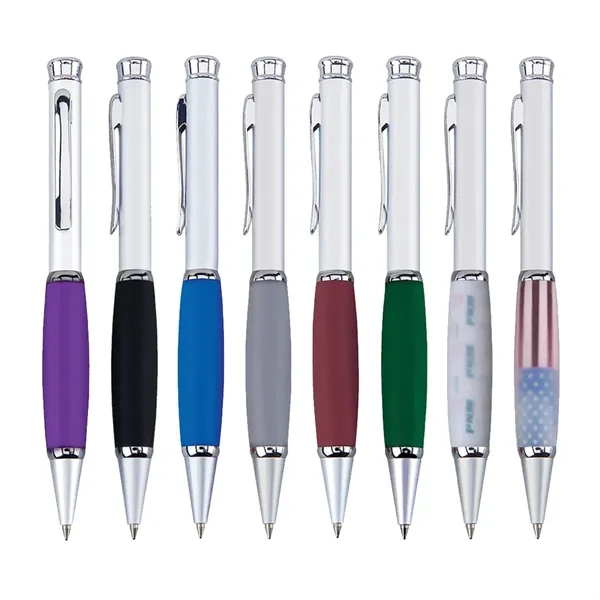 Metal Twist Action Ballpoint Pen with Rubber Grip.... from ASI 31517 Admart Products / Admart Line