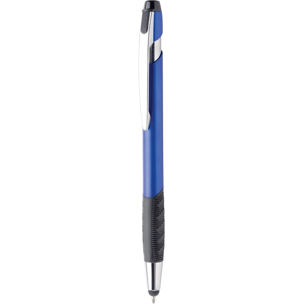 Click action plastic ballpoint pen with stylus and black ink.... from ASI 61966 HPG / Hub Pen
