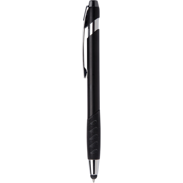 Click action plastic ballpoint pen with stylus and black ink.... from ASI 61966 HPG / Hub Pen