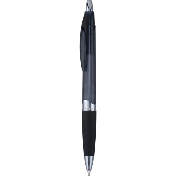 Zumba pen is offered in several translucent colors with silver barrel... from ASI 61966 HPG / Hub Pen
