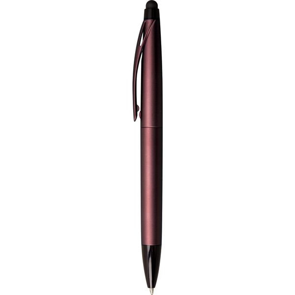 2-in-1 plastic pen with stylus with a twist-action ballpoint, black ink,... from ASI 61966 HPG / Hub Pen