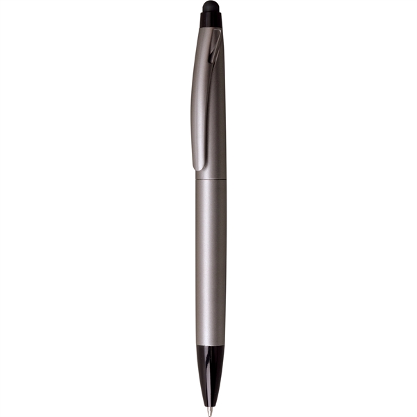 2-in-1 plastic pen with stylus with a twist-action ballpoint, black ink,... from ASI 61966 HPG / Hub Pen