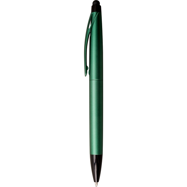 2-in-1 plastic pen with stylus with a twist-action ballpoint, black ink,... from ASI 61966 HPG / Hub Pen