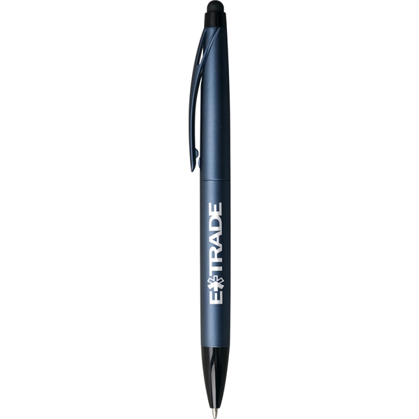 2-in-1 plastic pen with stylus with a twist-action ballpoint, black ink,... from ASI 61966 HPG / Hub Pen