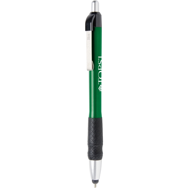 Hybrid Gel Ink pen with Stylus tip and rubber grip... from ASI 61966 HPG / Hub Pen