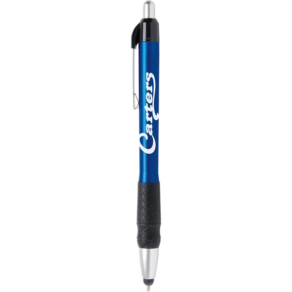 Hybrid Gel Ink pen with Stylus tip and rubber grip... from ASI 61966 HPG / Hub Pen