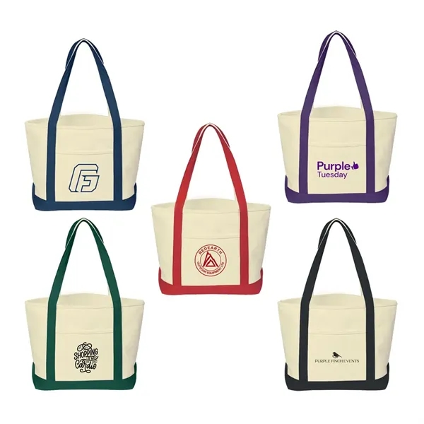24 oz. Cotton canvas tote bag with outside pocket and 30"... from ASI 63549 Jornik Manufacturing Corp