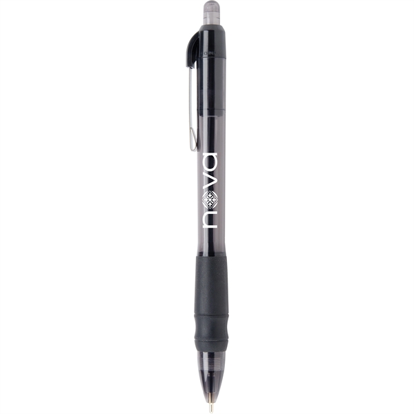 Click action retractable pen with Hybrid Gel Ink (in black or... from ASI 61966 HPG / Hub Pen