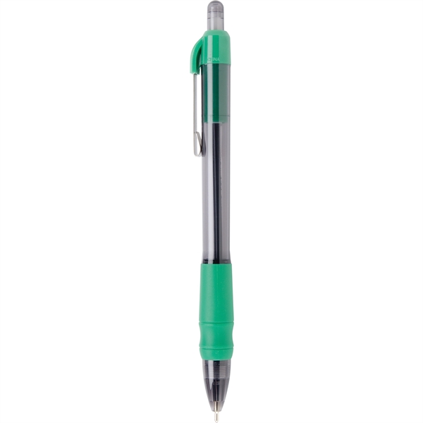 Click action retractable pen with Hybrid Gel Ink (in black or... from ASI 61966 HPG / Hub Pen
