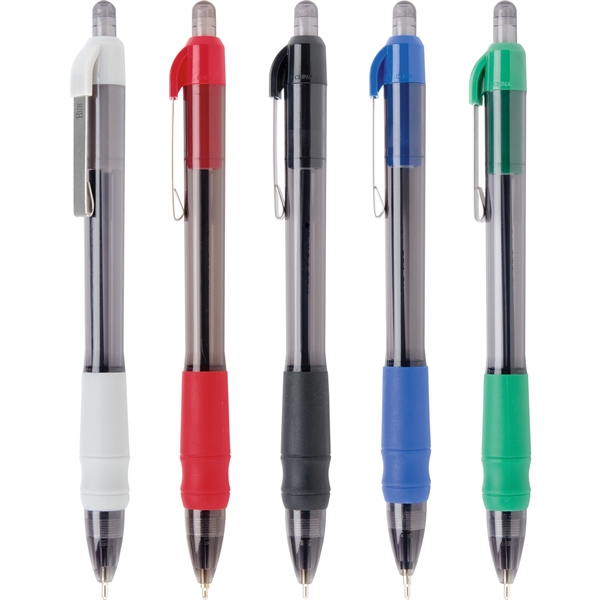 Click action retractable pen with Hybrid Gel Ink (in black or... from ASI 61966 HPG / Hub Pen