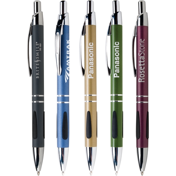 Vienna Rhine is a classic ballpoint that features silver accents, black... from ASI 61966 HPG / Hub Pen