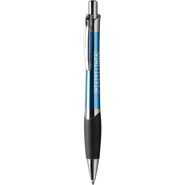 Imprezza click action ballpoint pen is available in metallic colors, sculpted... from ASI 61966 HPG / Hub Pen