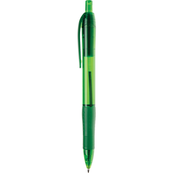 Olindy Ballpoint Pen features translucent barrel available in several classic colors... from ASI 61966 HPG / Hub Pen