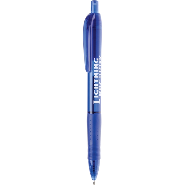 Olindy Ballpoint Pen features translucent barrel available in several classic colors... from ASI 61966 HPG / Hub Pen